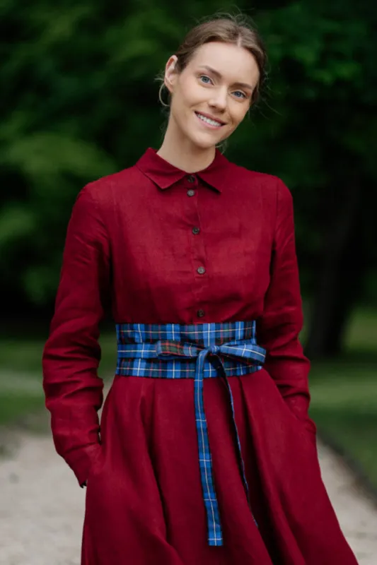 Ribbon – Adjustable Linen Waist Wrap sold by Son de Flor