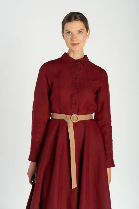 Round Buckle – Linen Belt sold by Son de Flor