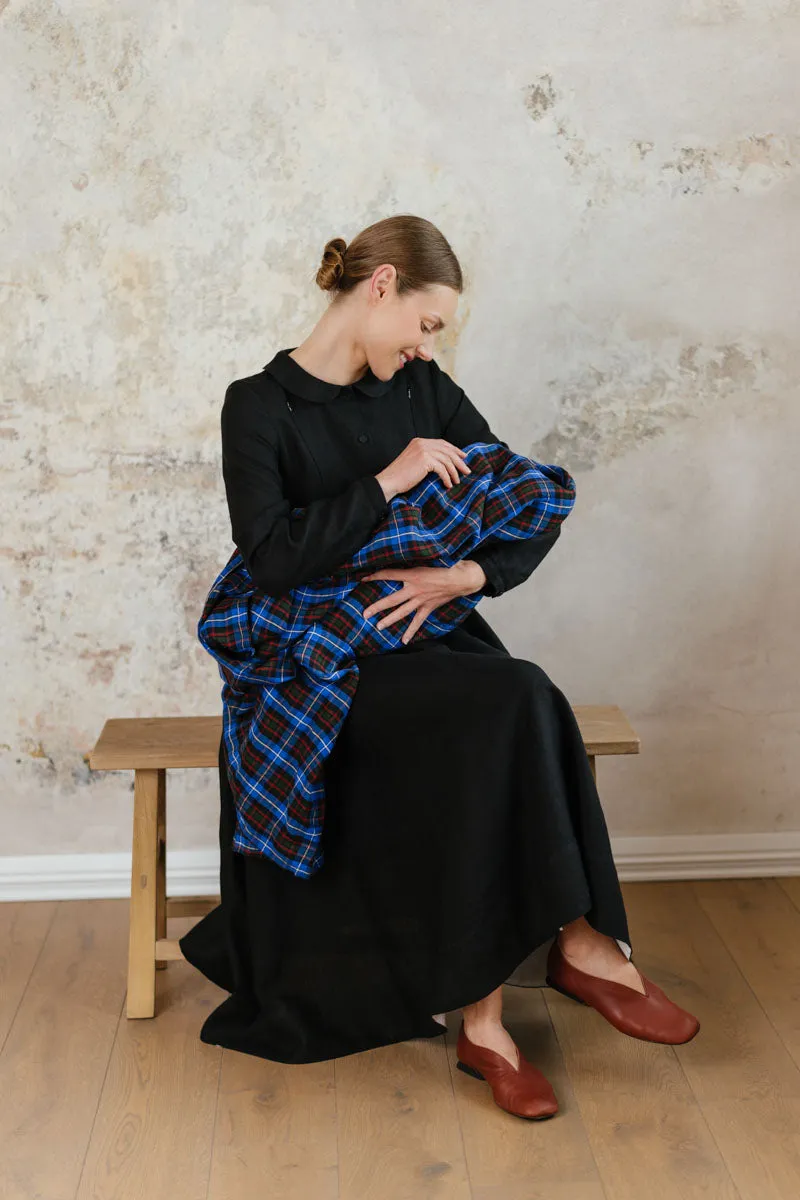 Nursing-Friendly – Linen Dress with Hidden Zippers sold by Son de Flor