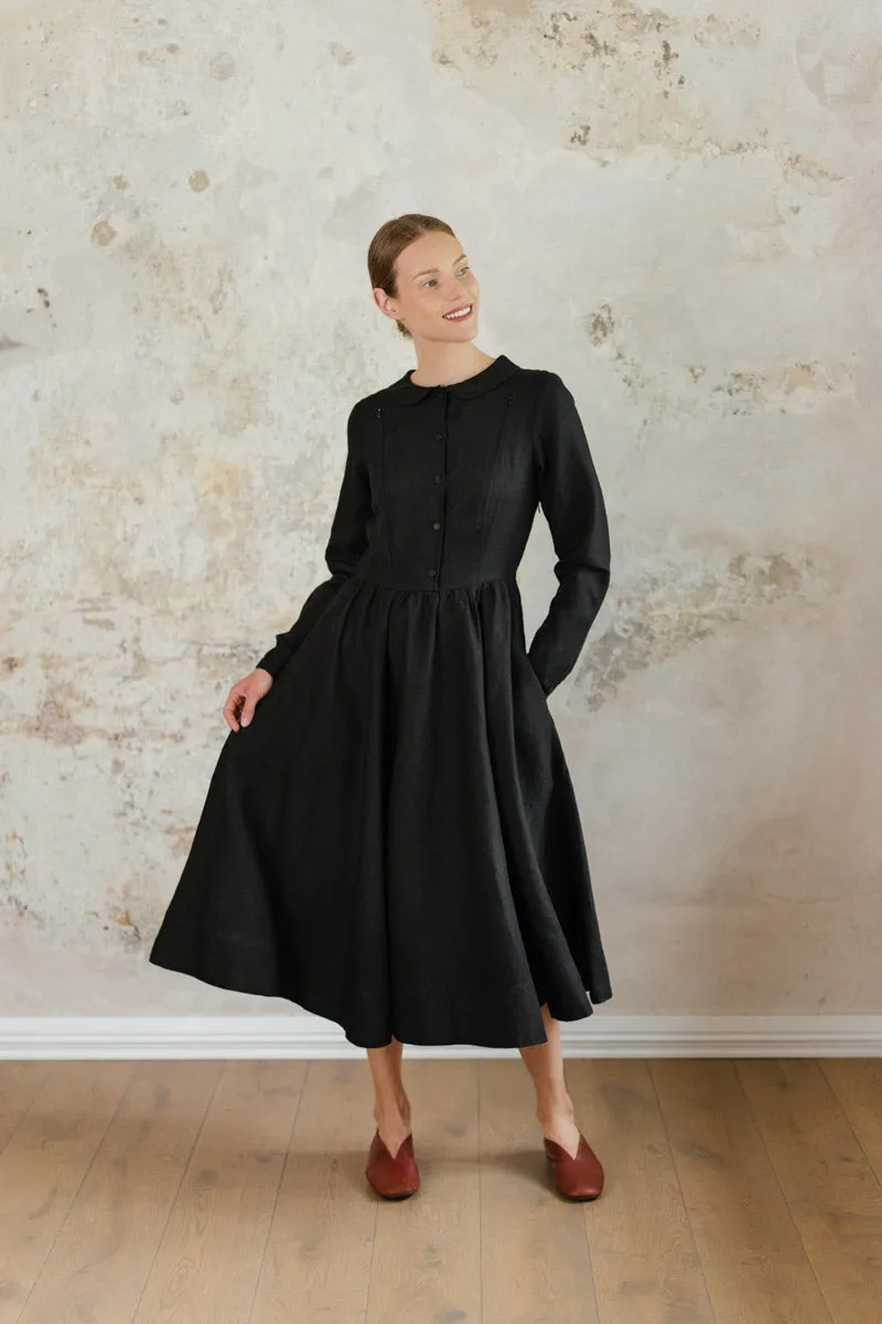 Nursing-Friendly – Linen Dress with Hidden Zippers sold by Son de Flor product image thumbnail 3