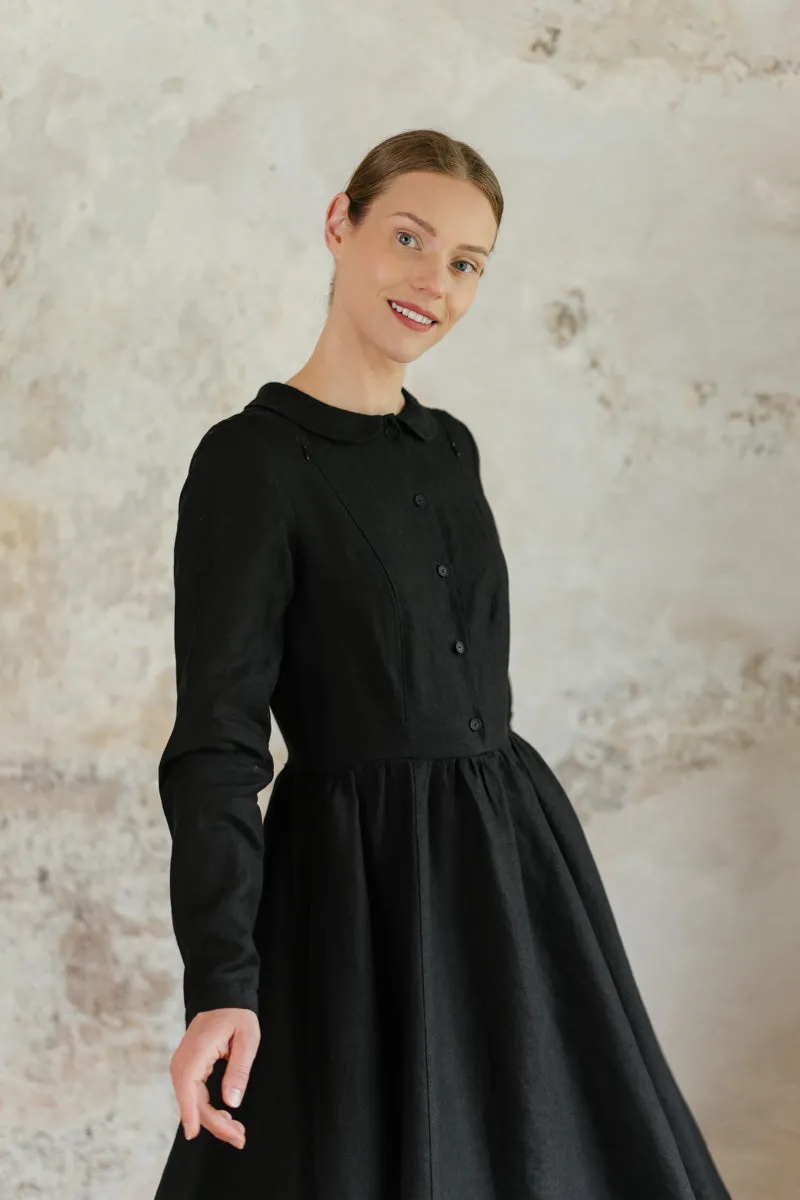 Nursing-Friendly – Linen Dress with Hidden Zippers sold by Son de Flor product image thumbnail 4