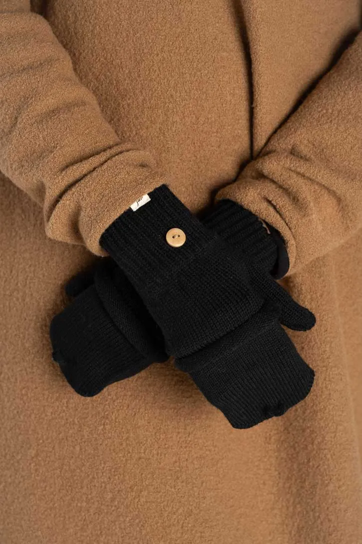 Fingerless Mittens – Merino Wool with Finger Cover sold by Son de Flor product image thumbnail 4