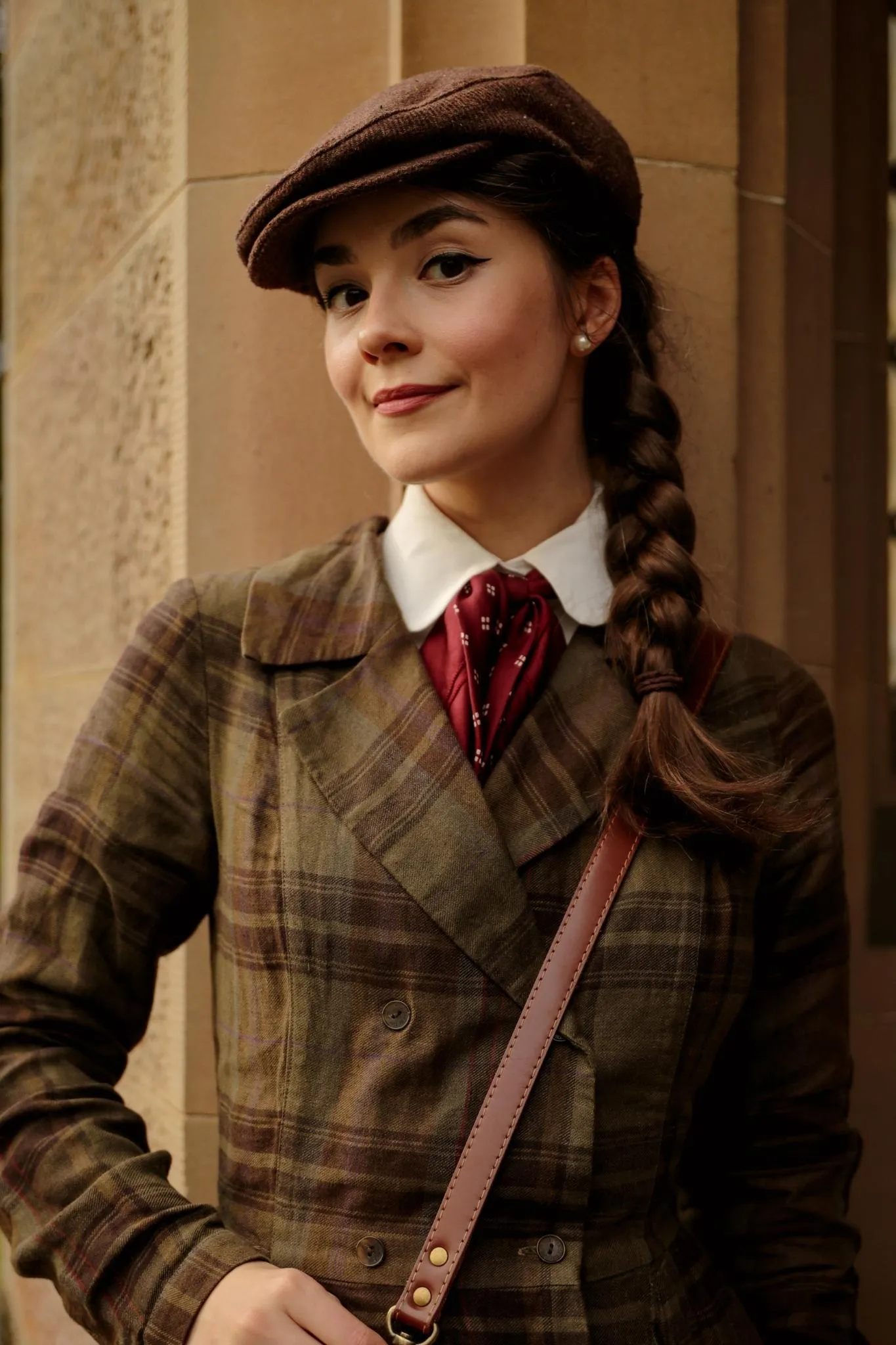 Enola – Tailored Linen Midi Dress with Notch Collar sold by Son de Flor product image thumbnail 2