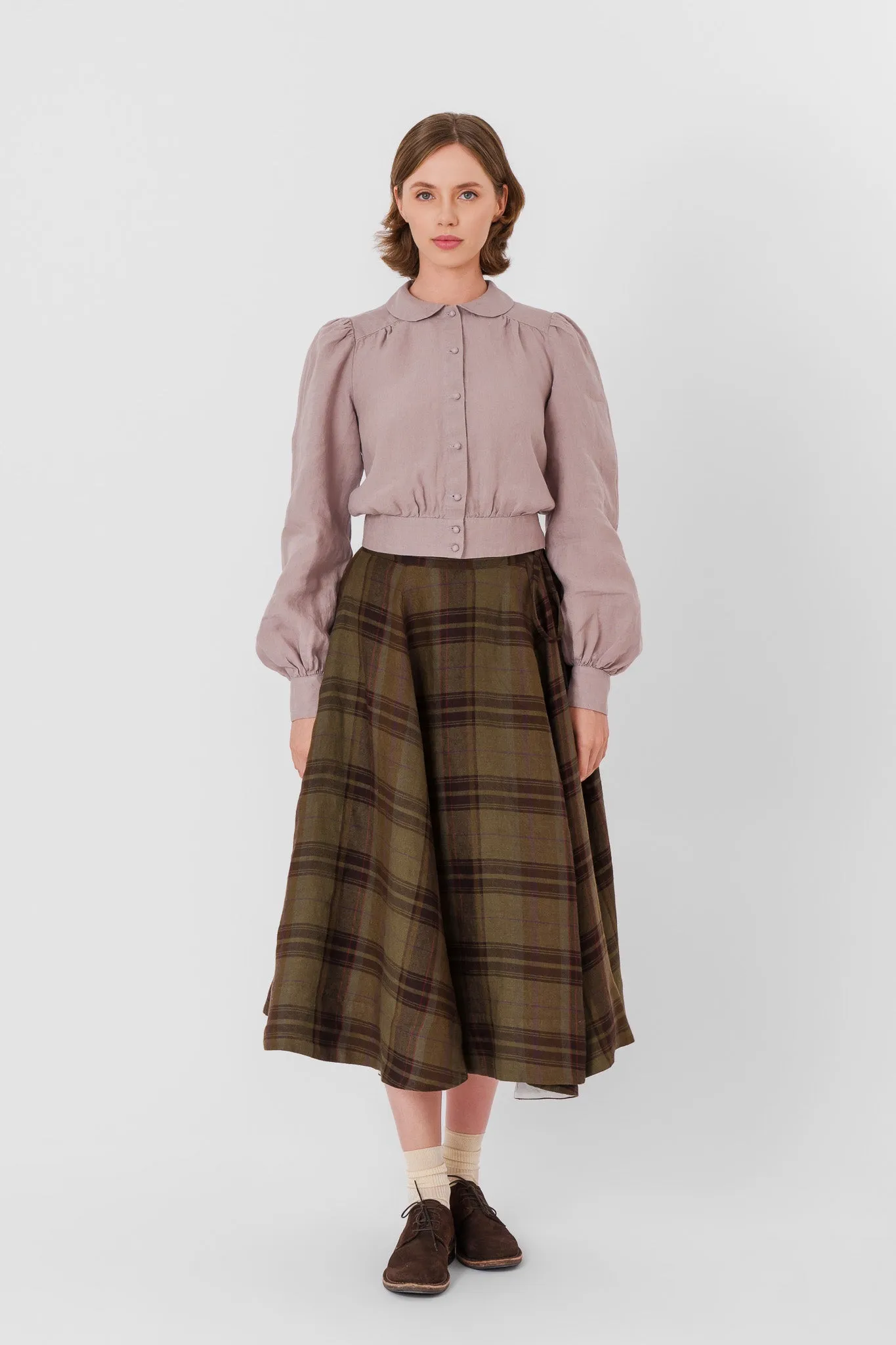 Wrap Skirt, Twill Linen sold by Son de Flor product image thumbnail 4
