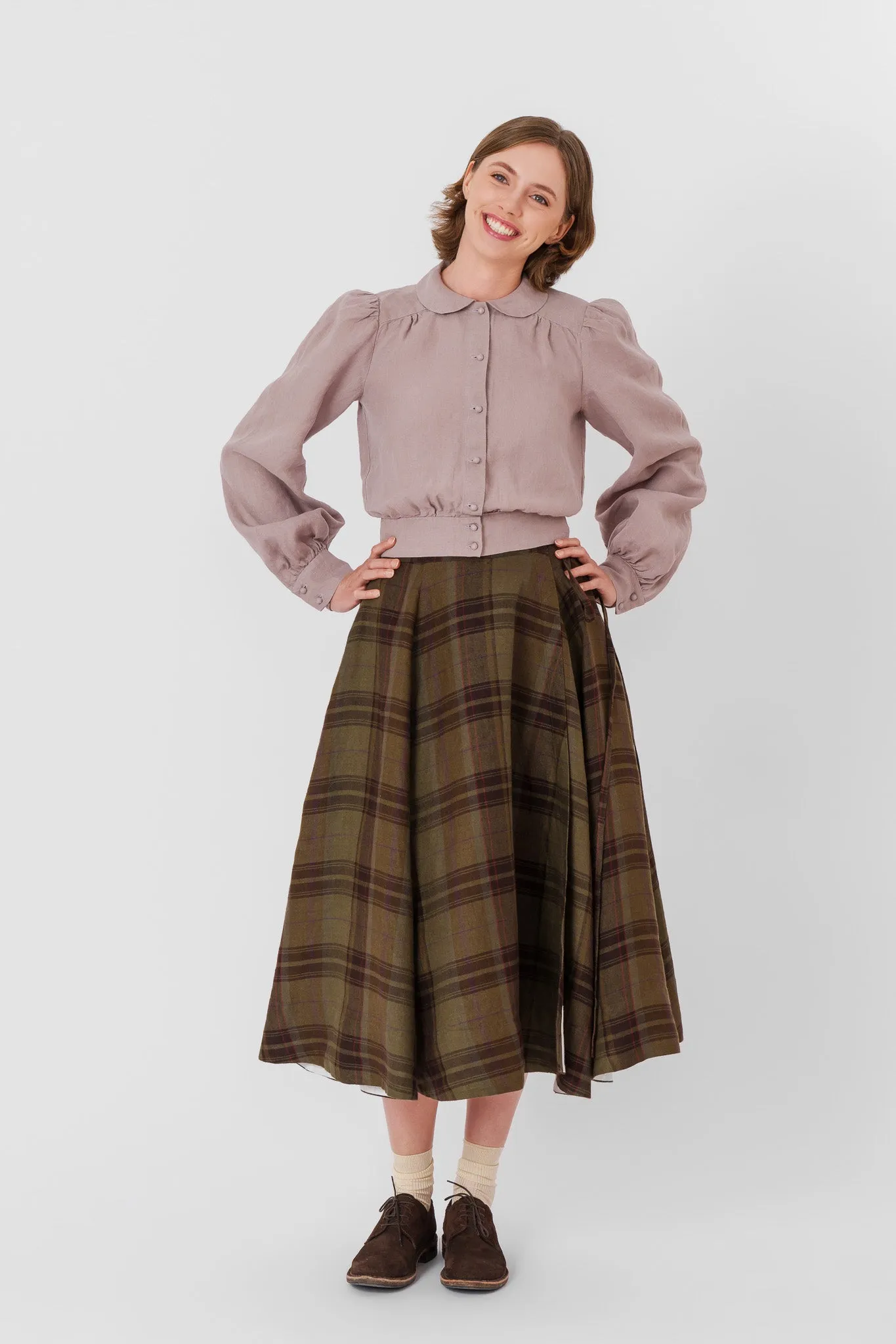 Wrap Skirt, Twill Linen sold by Son de Flor product image thumbnail 3