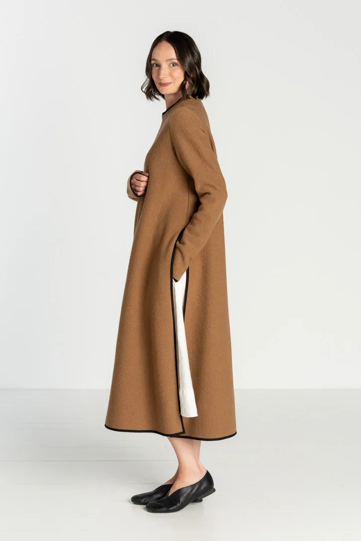 Double Slit – Virgin Wool Tunic Dress with Thumbhole Sleeves sold by Son de Flor product image thumbnail 5