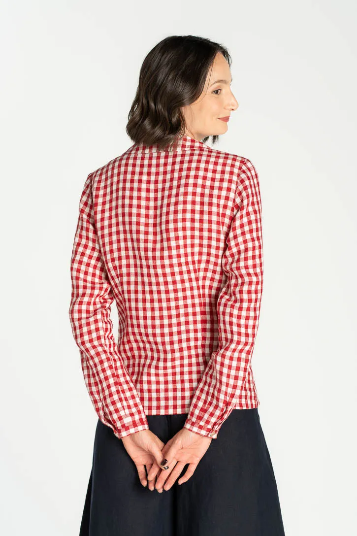 Classic – Linen Shirt with Peter Pan Collar sold by Son de Flor product image thumbnail 4