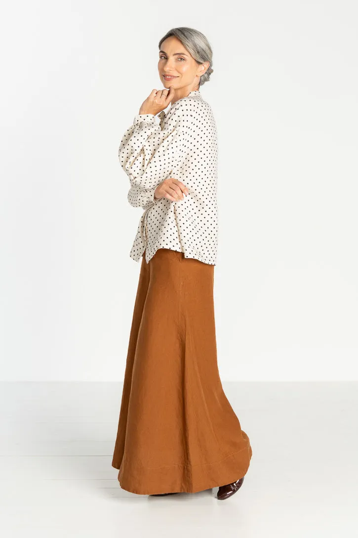 Clementine – Linen Shirt with Bow-Tie Collar sold by Son de Flor product image thumbnail 3