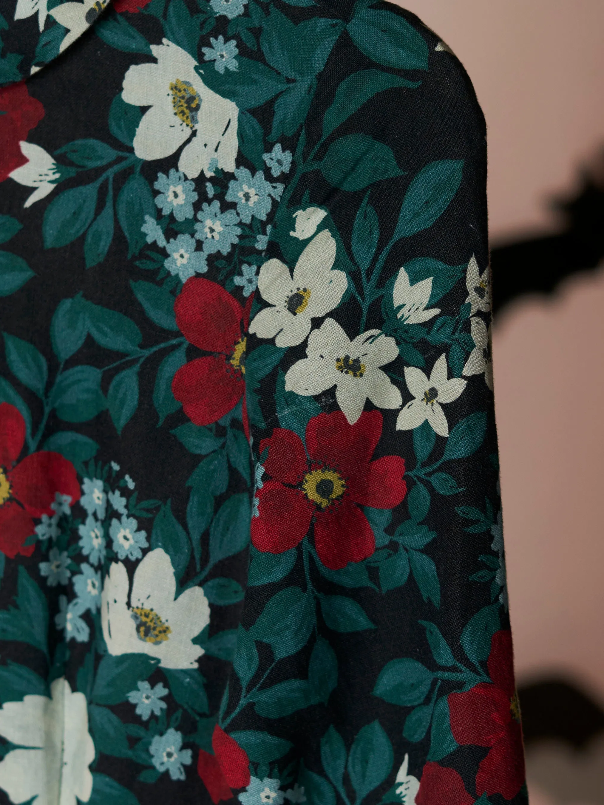 Night Garden, Long Sleeve, Classic Dress sold by Son de Flor product image thumbnail 3