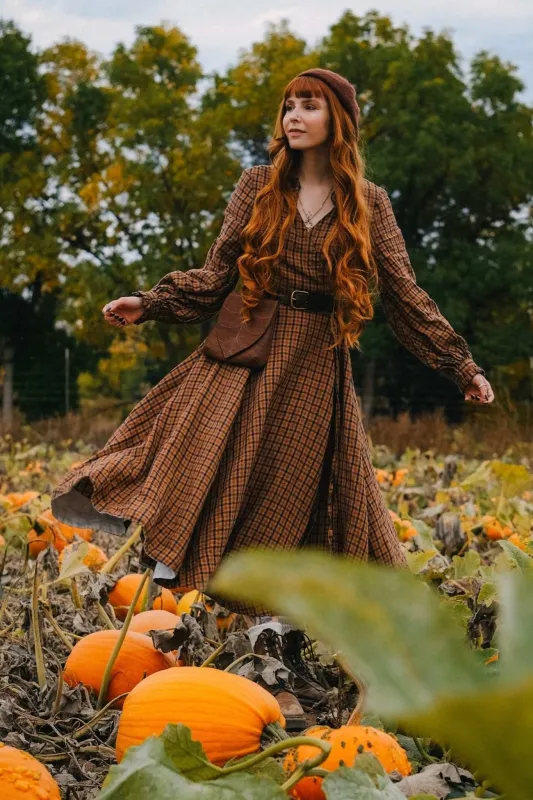 Darcy – Linen Wrap Dress with Ruffled V-Neckline sold by Son de Flor