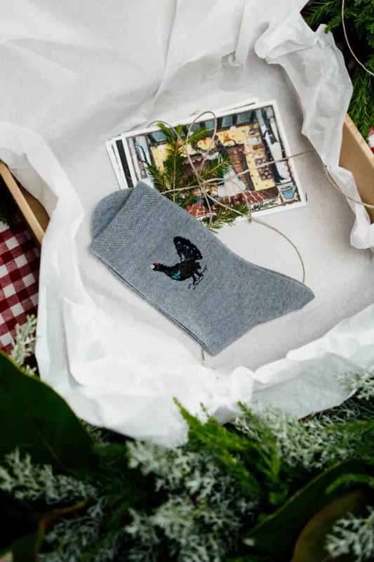 Soft-Knit Wool Socks – Western Capercaillie sold by Son de Flor