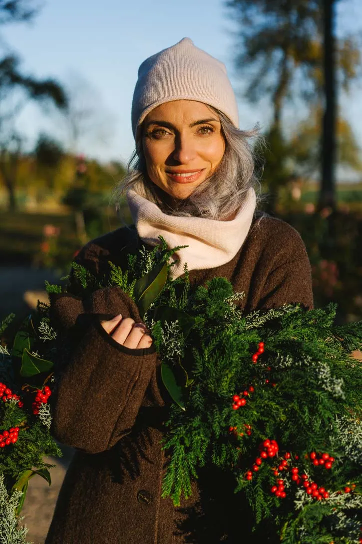 Junko – Merino Wool & Cashmere Shawl and Hat Gift Set sold by Son de Flor product image thumbnail 5
