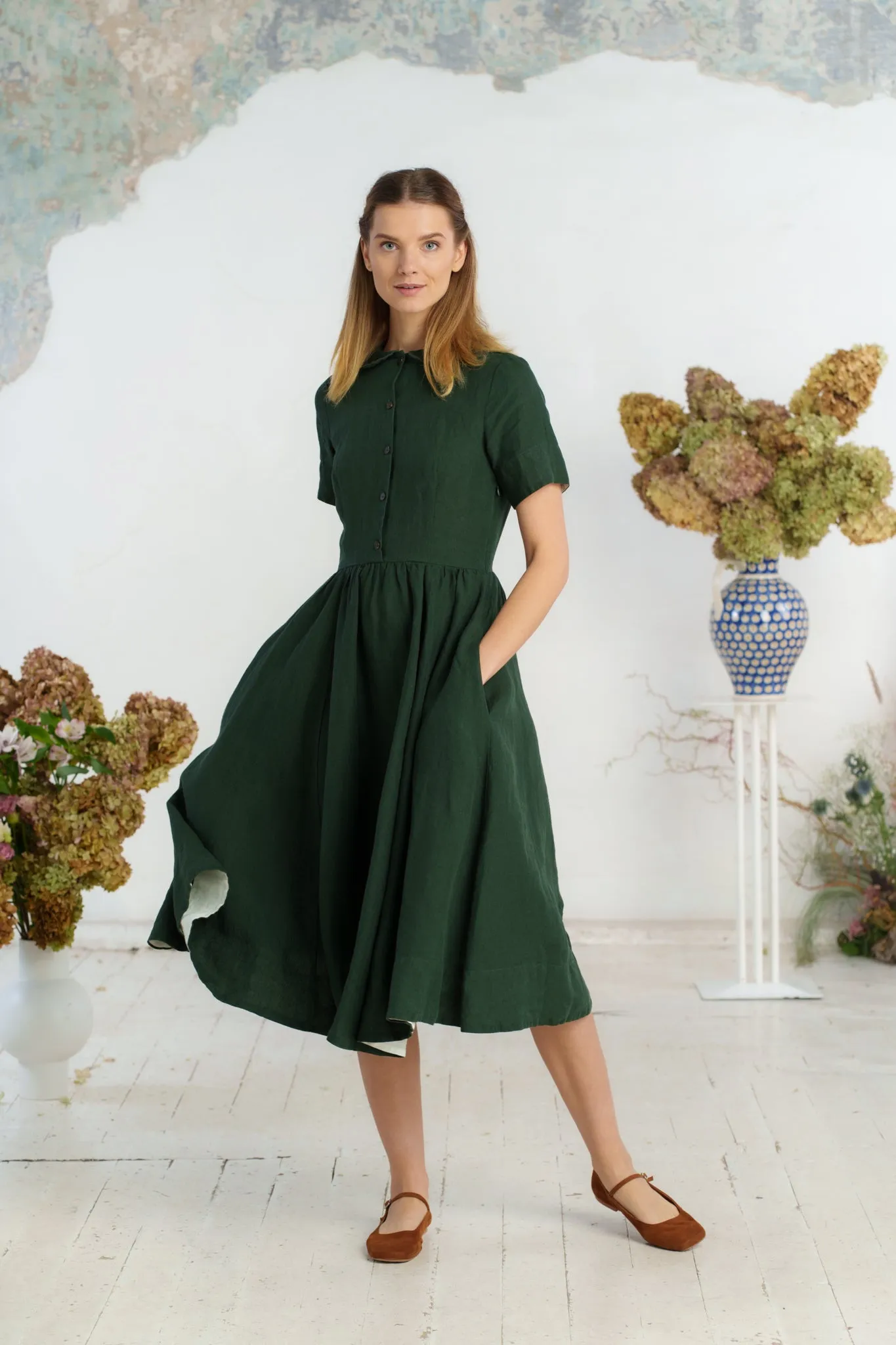 Classic Dress, Short Sleeve sold by Son de Flor product image thumbnail 4