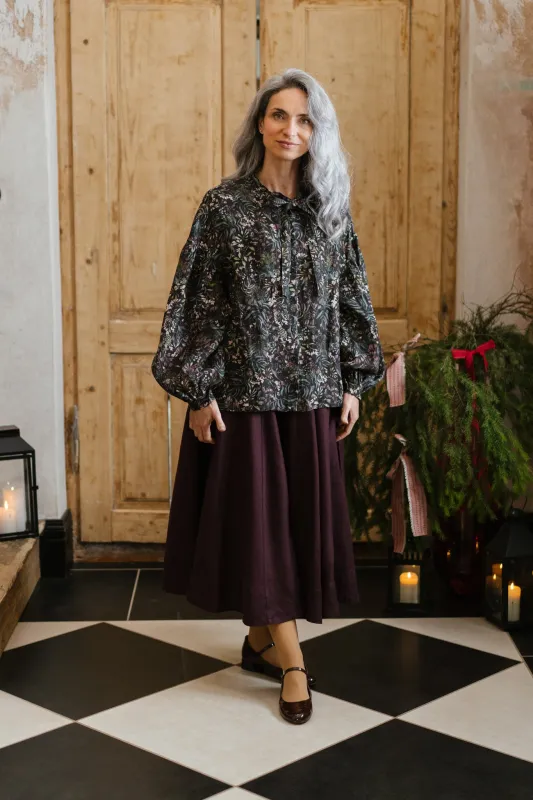 Classic Skirt, Twill Linen sold by Son de Flor