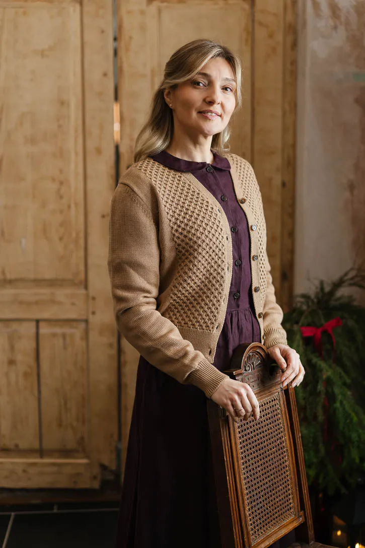 Elaine – Merino Wool Cardigan sold by Son de Flor