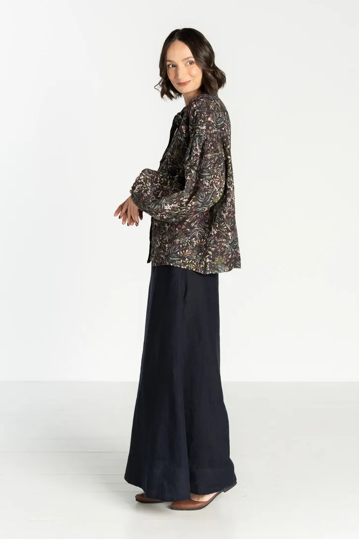 Clementine – Linen Shirt with Bow-Tie Collar sold by Son de Flor product image thumbnail 3