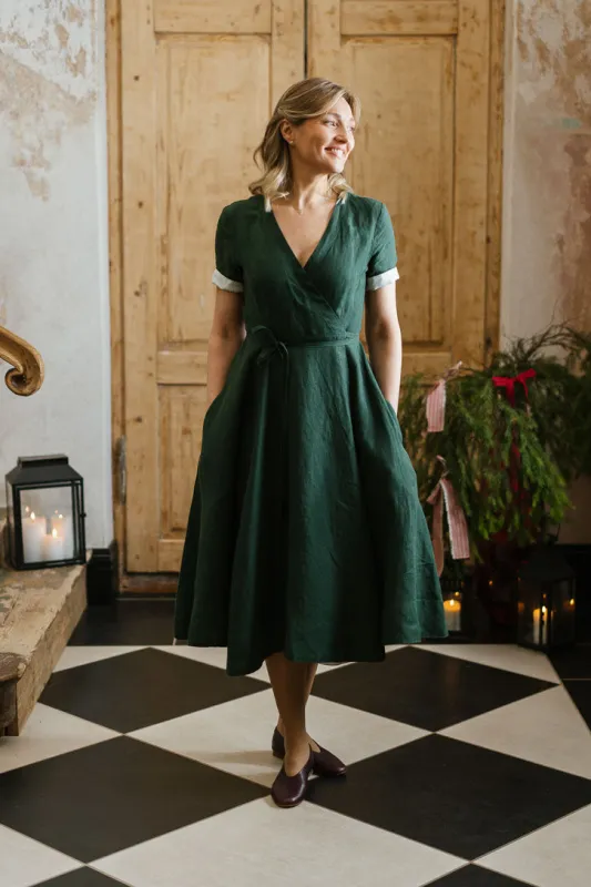 Wrap Dress, Short Sleeve sold by Son de Flor