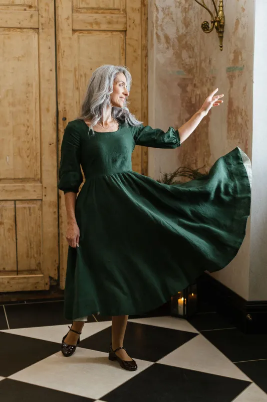 Carmen Dress, 3/4 Sleeve sold by Son de Flor