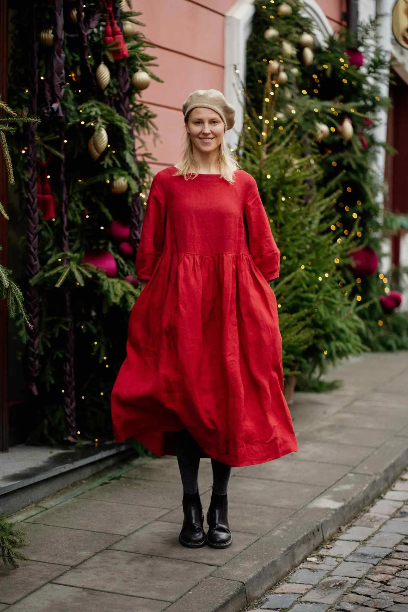 Gaia – Linen Smock Dress sold by Son de Flor