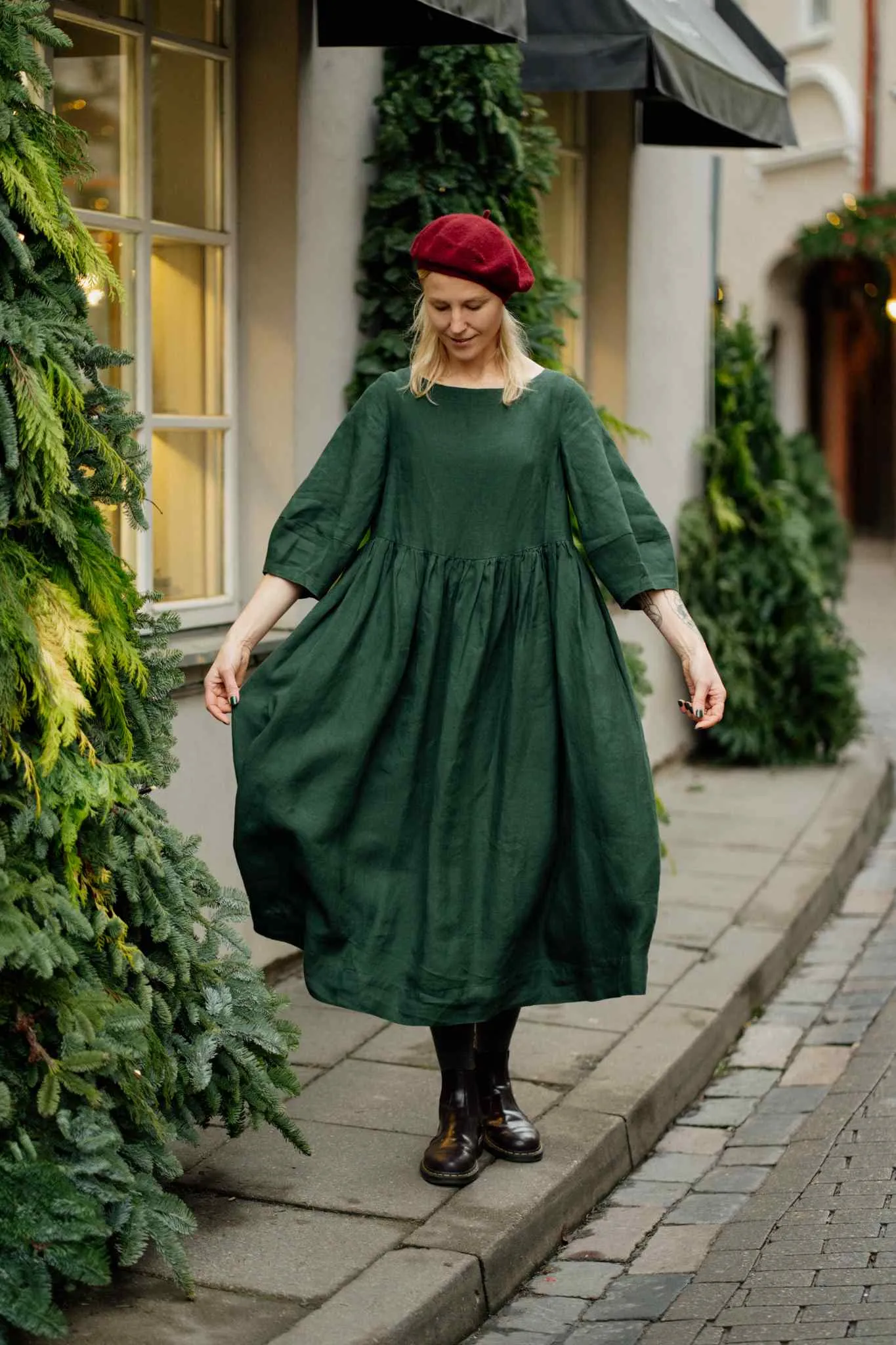 Gaia – Linen Smock Dress sold by Son de Flor product image thumbnail 5