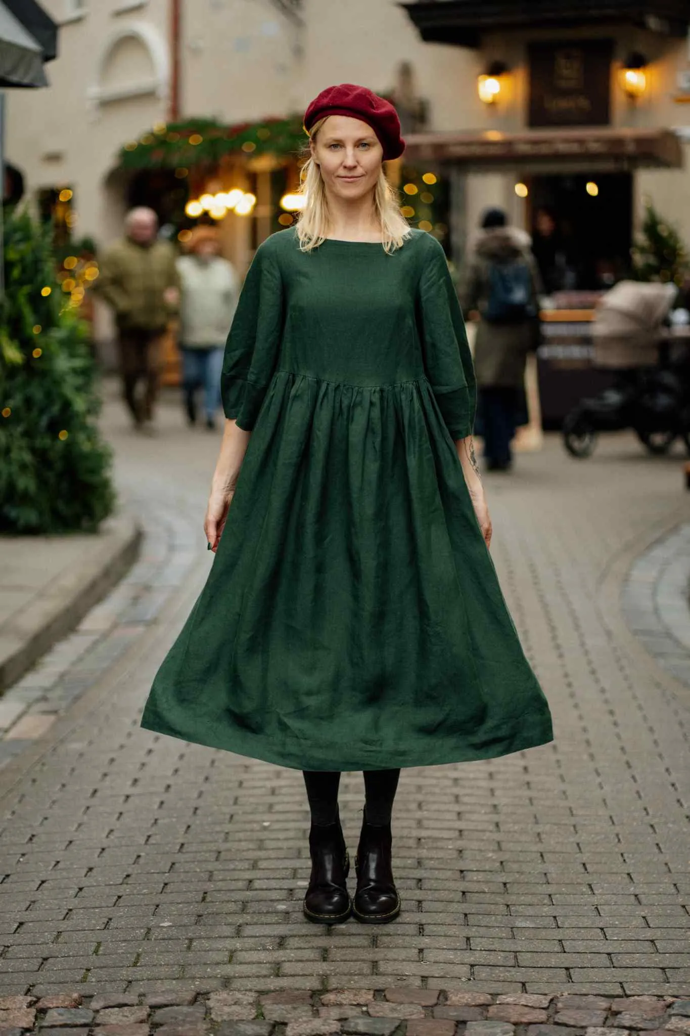 Gaia – Linen Smock Dress sold by Son de Flor product image thumbnail 2