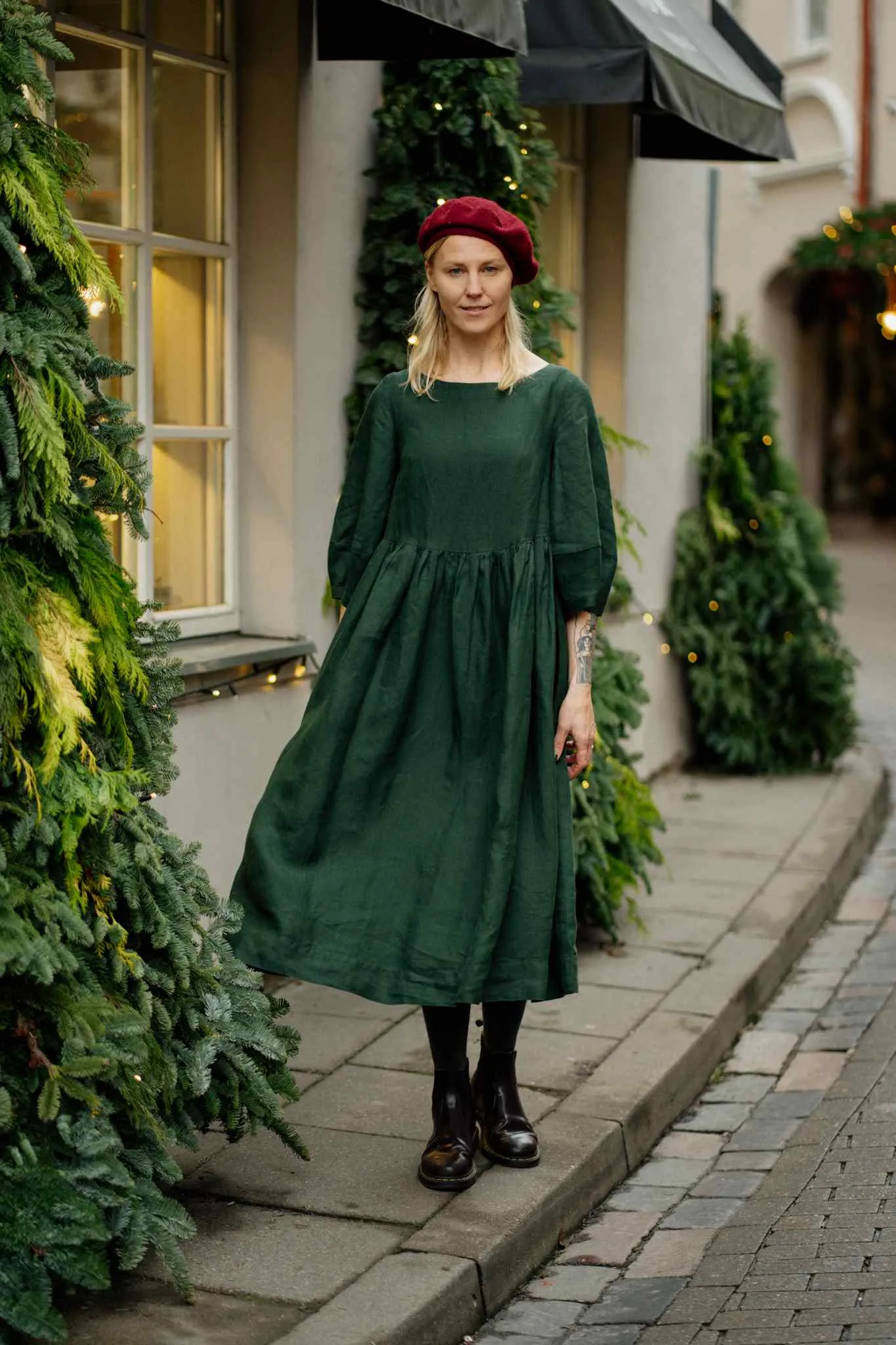 Gaia – Linen Smock Dress sold by Son de Flor