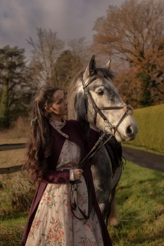 Classic – Full-Circle Linen Midi Skirt sold by Son de Flor