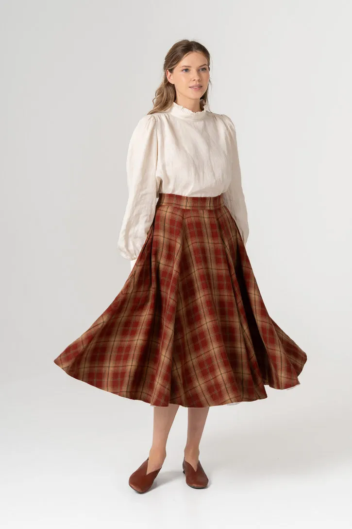 Classic – Full-Circle Linen Midi Skirt sold by Son de Flor product image thumbnail 2
