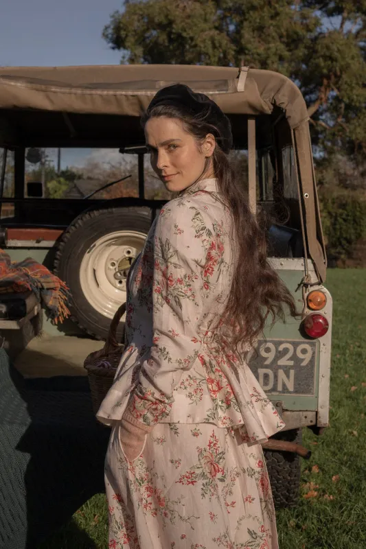 Painters – Tailored Linen Mandarin Collar Jacket sold by Son de Flor