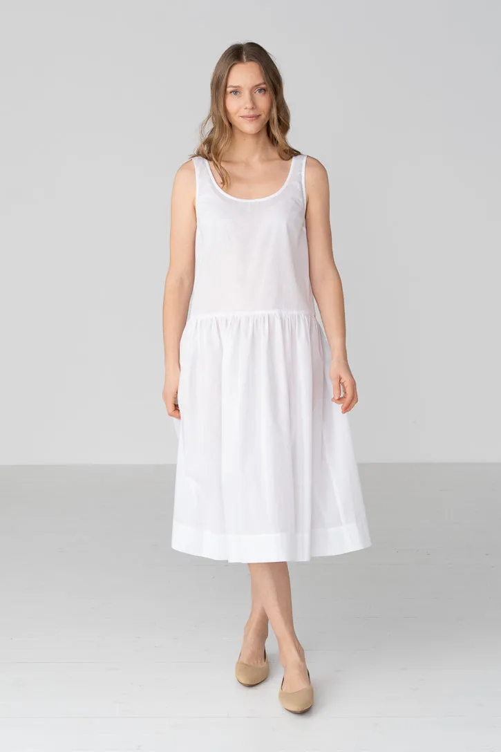 Deep Neck Petticoat, White Magnolia sold by Son de Flor