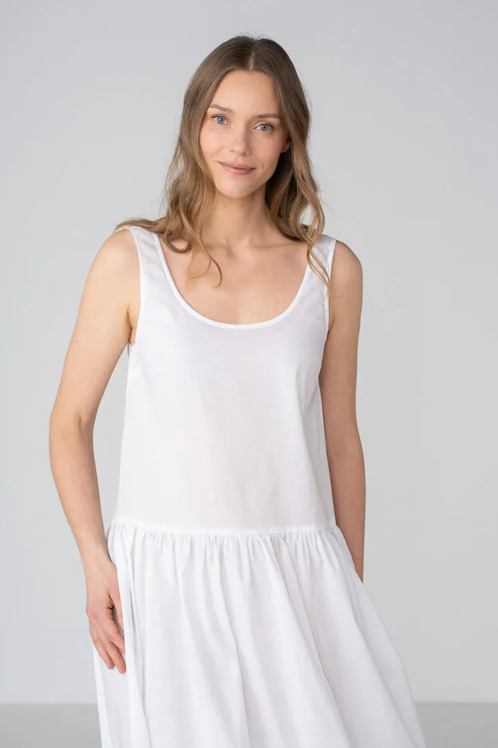 Deep Neck Petticoat, White Magnolia sold by Son de Flor product image thumbnail 2
