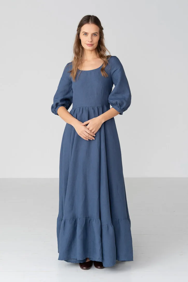 Carmen – Tailored Linen Maxi Dress sold by Son de Flor product image thumbnail 2