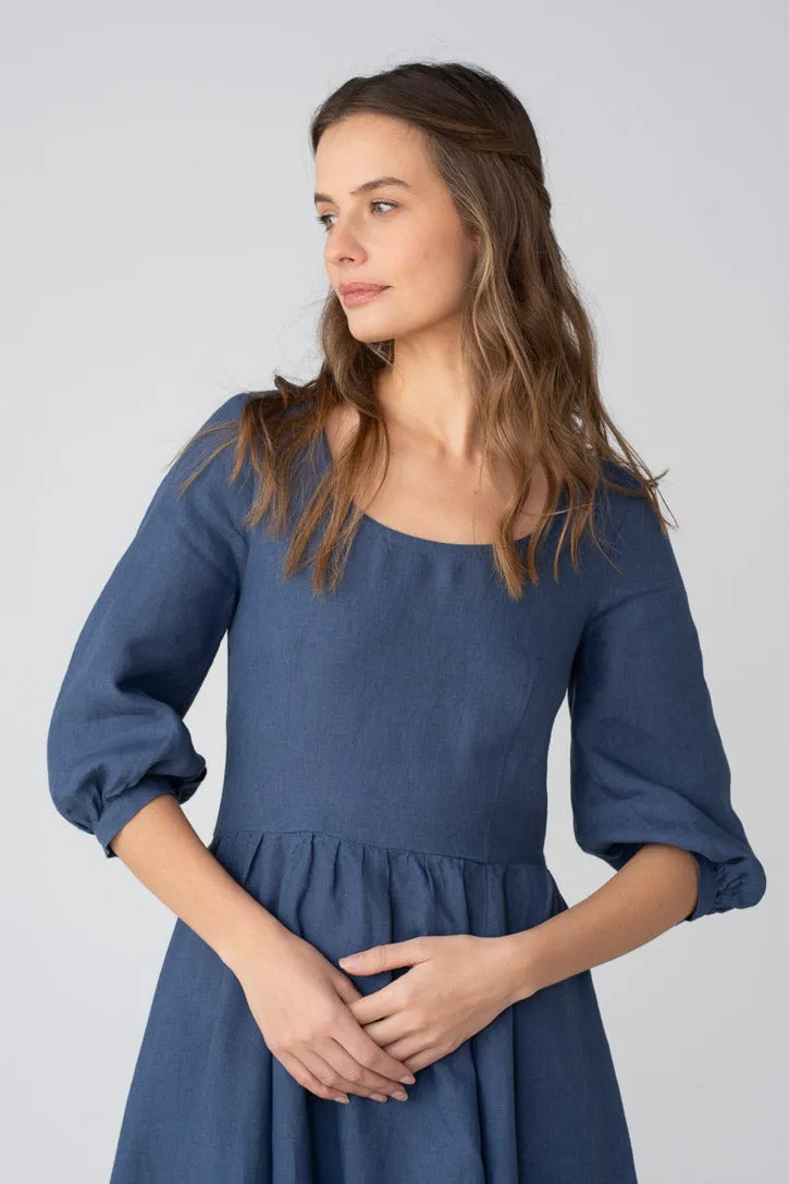 Carmen – Tailored Linen Maxi Dress sold by Son de Flor product image thumbnail 5