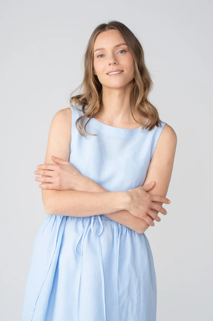 Ivy – Adjustable Tie Linen Dress sold by Son de Flor product image thumbnail 4