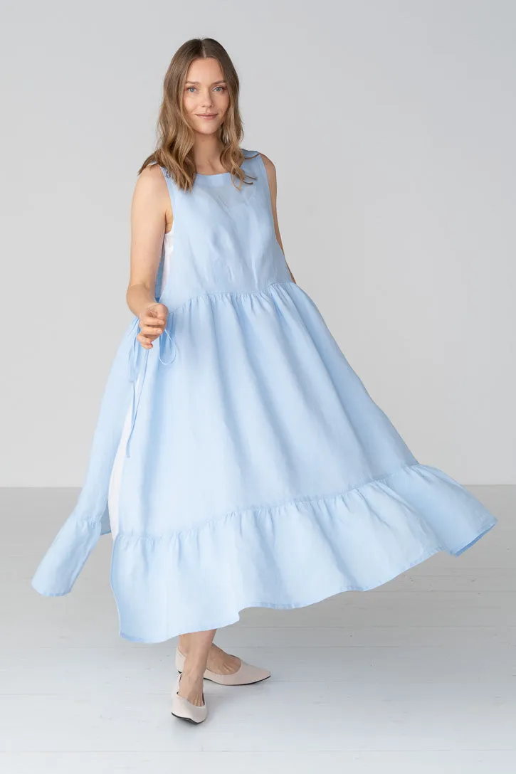 Ivy – Adjustable Tie Linen Dress sold by Son de Flor product image thumbnail 5