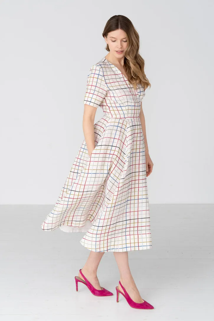 Wrap – Linen Wrap Dress with Short Sleeves sold by Son de Flor product image thumbnail 5