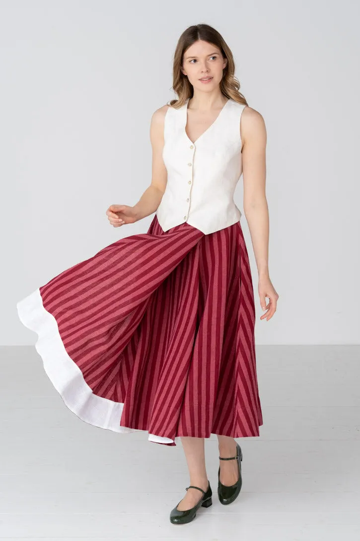 Wrap – Full-Circle Linen Skirt sold by Son de Flor product image thumbnail 3