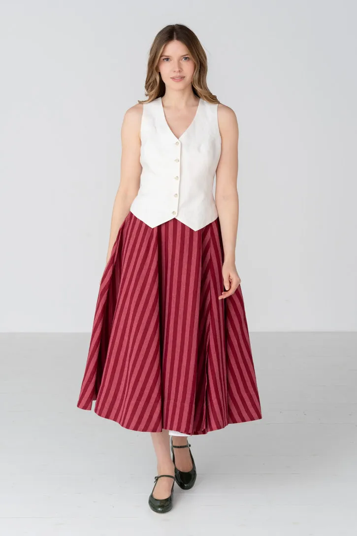 Wrap – Full-Circle Linen Skirt sold by Son de Flor product image thumbnail 4