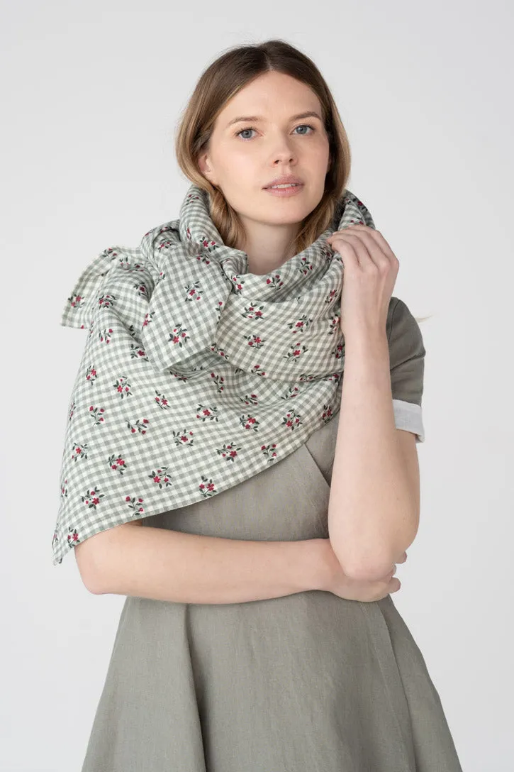 Palisandra – Linen Square Scarf sold by Son de Flor product image thumbnail 5