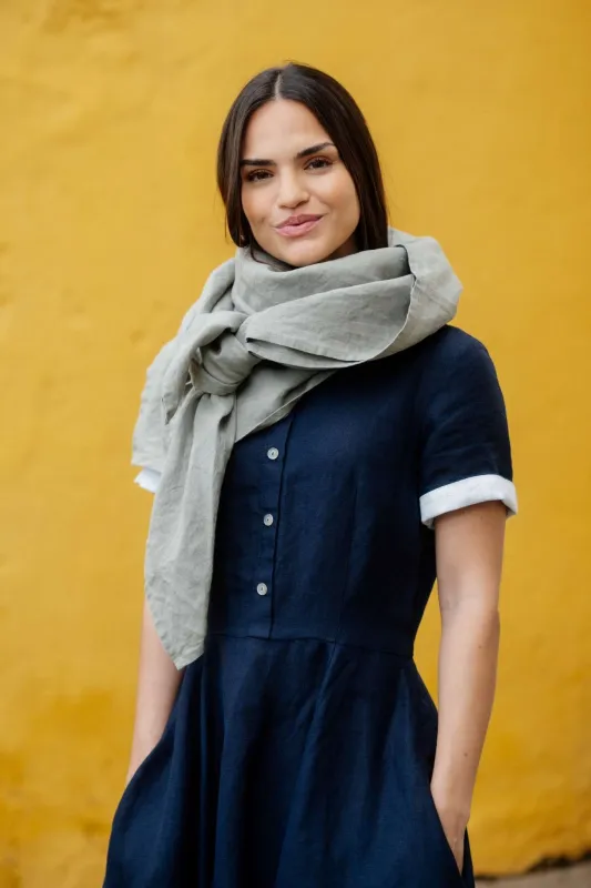 Palisandra – Linen Square Scarf made by Son de Flor