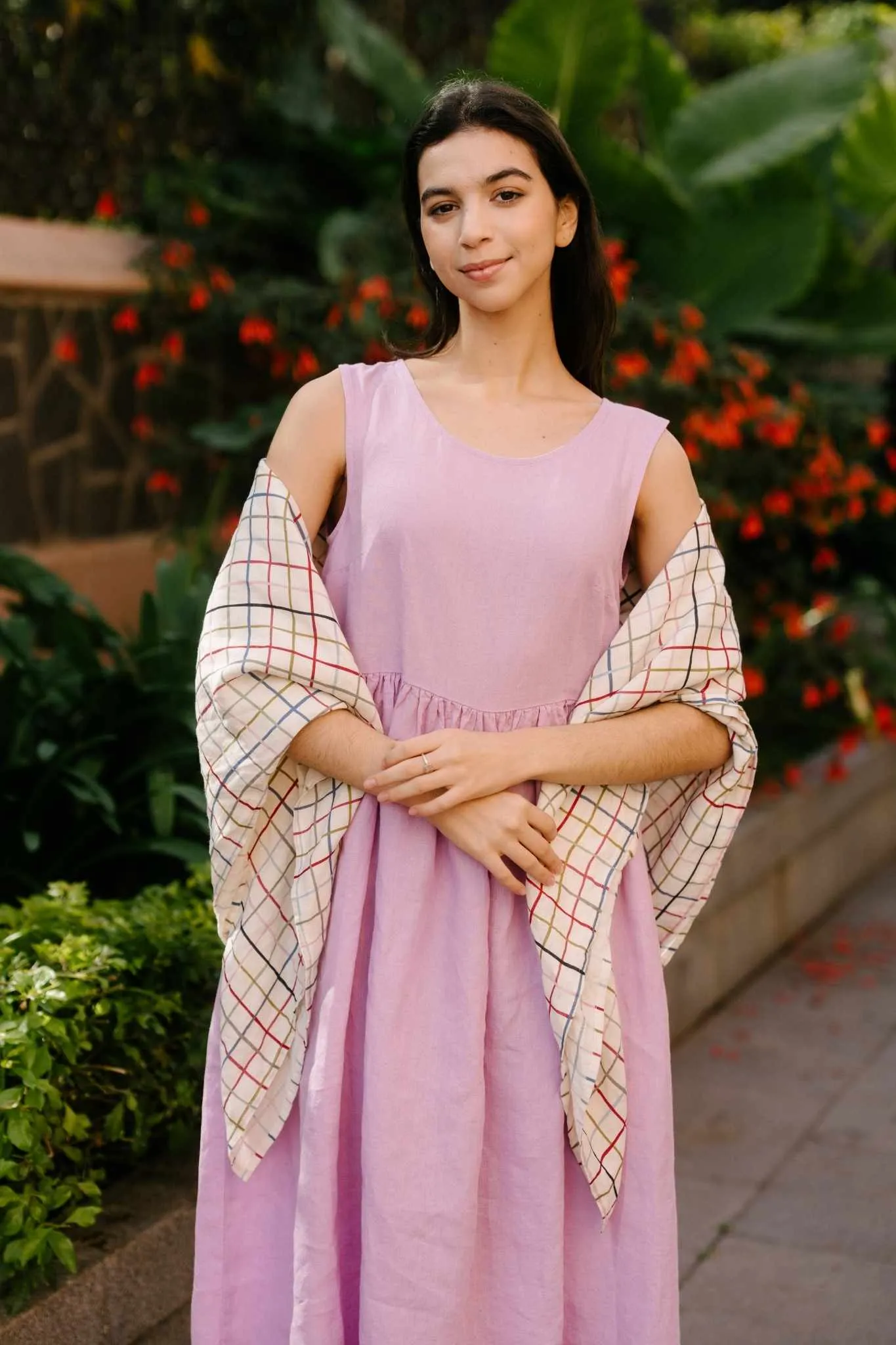 Palisandra – Linen Square Scarf sold by Son de Flor product image thumbnail 5