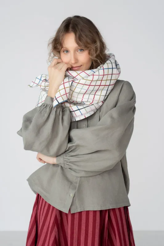 Palisandra – Linen Square Scarf made by Son de Flor