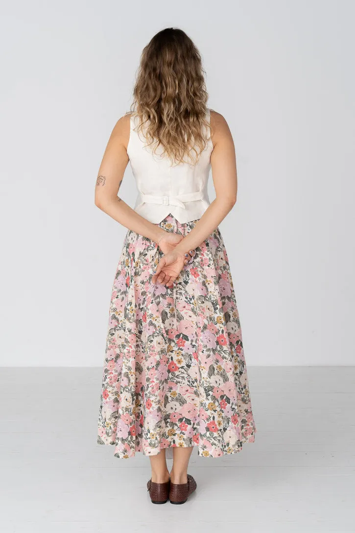 Wrap – Full-Circle Maxi Linen Skirt sold by Son de Flor product image thumbnail 5