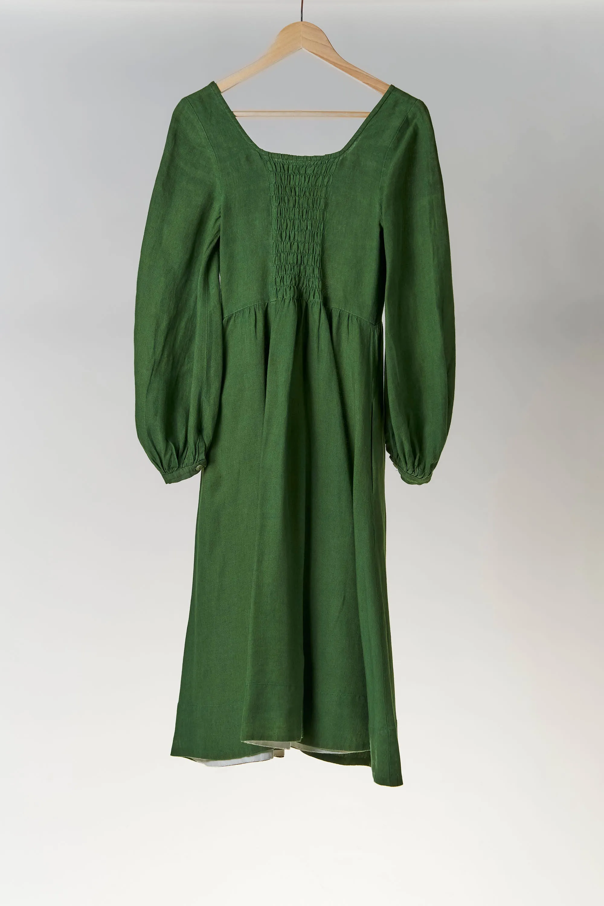Carmen Dress, Long Sleeve, Emerald Green sold by Son de Flor product image thumbnail 2