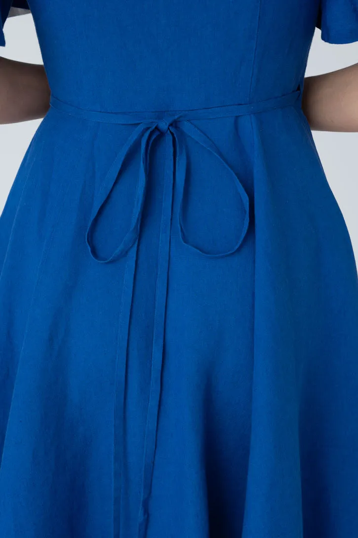 Wrap – Linen Dress with Butterfly Sleeves sold by Son de Flor product image thumbnail 3