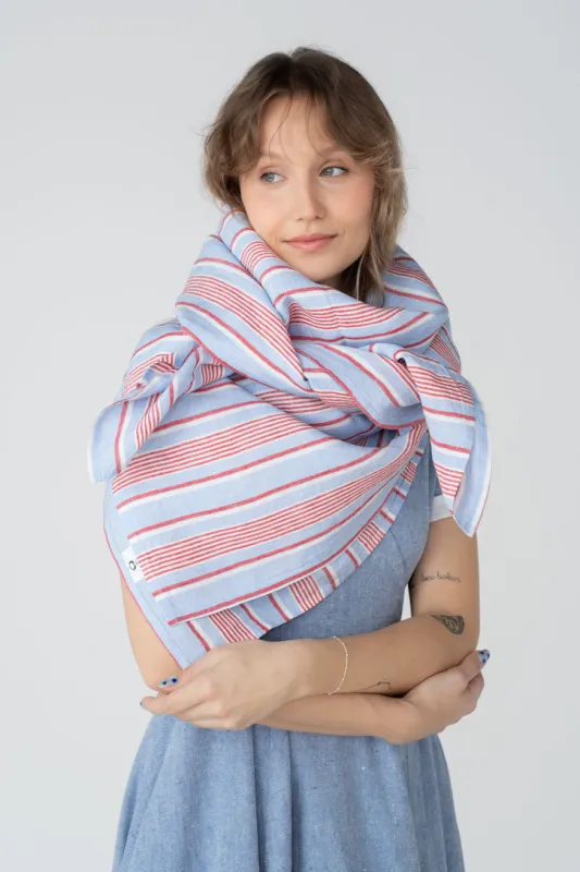 Palisandra – Linen Square Scarf made by Son de Flor