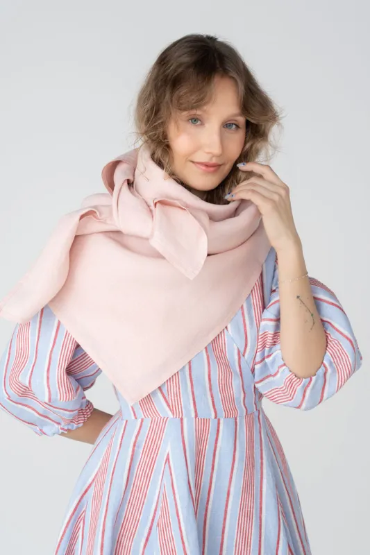 Palisandra – Linen Square Scarf made by Son de Flor