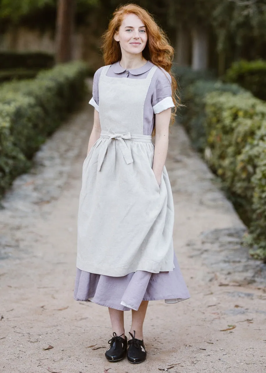 Pinafore – Cross-Back Linen Apron sold by Son de Flor
