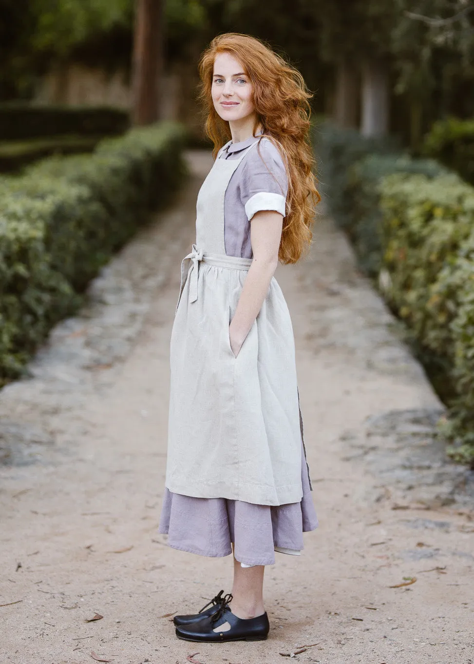 Pinafore – Cross-Back Linen Apron sold by Son de Flor product image thumbnail 3