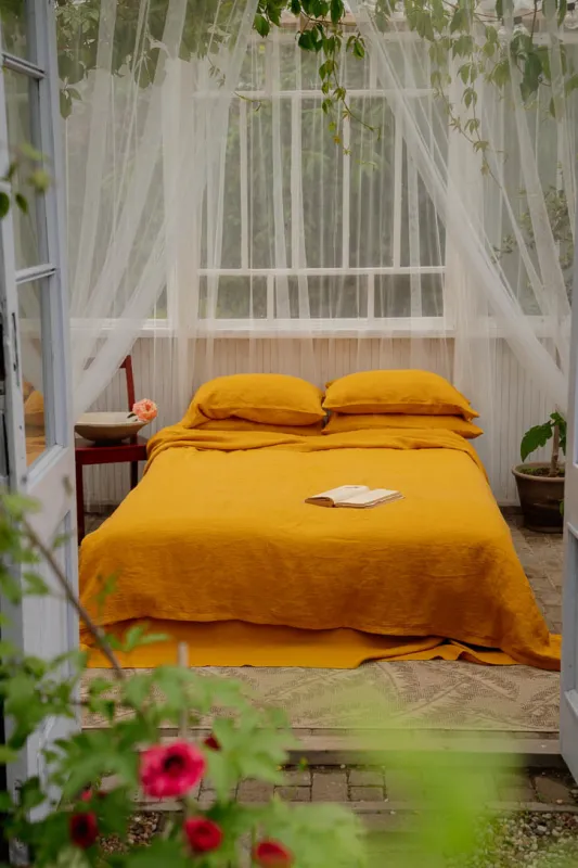 Linen Duvet Cover Set (3 pcs) made by Son de Flor